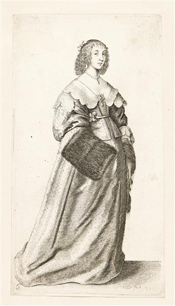 Hollar, Wenceslaus (1607-1677) Ornatus Muliebris Anglicanus, or The Severall Habits of English Women from the Nobili[tie] to the countr